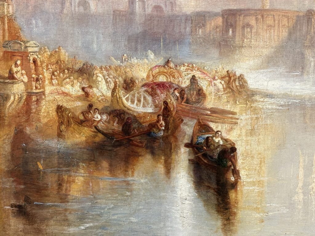 JMW Turner painting Ancent Rome, Agrippina Landing with the Ashes of Germanicus exhibited 1839 Oil paint on canvas - Erike Brown Tour Guide