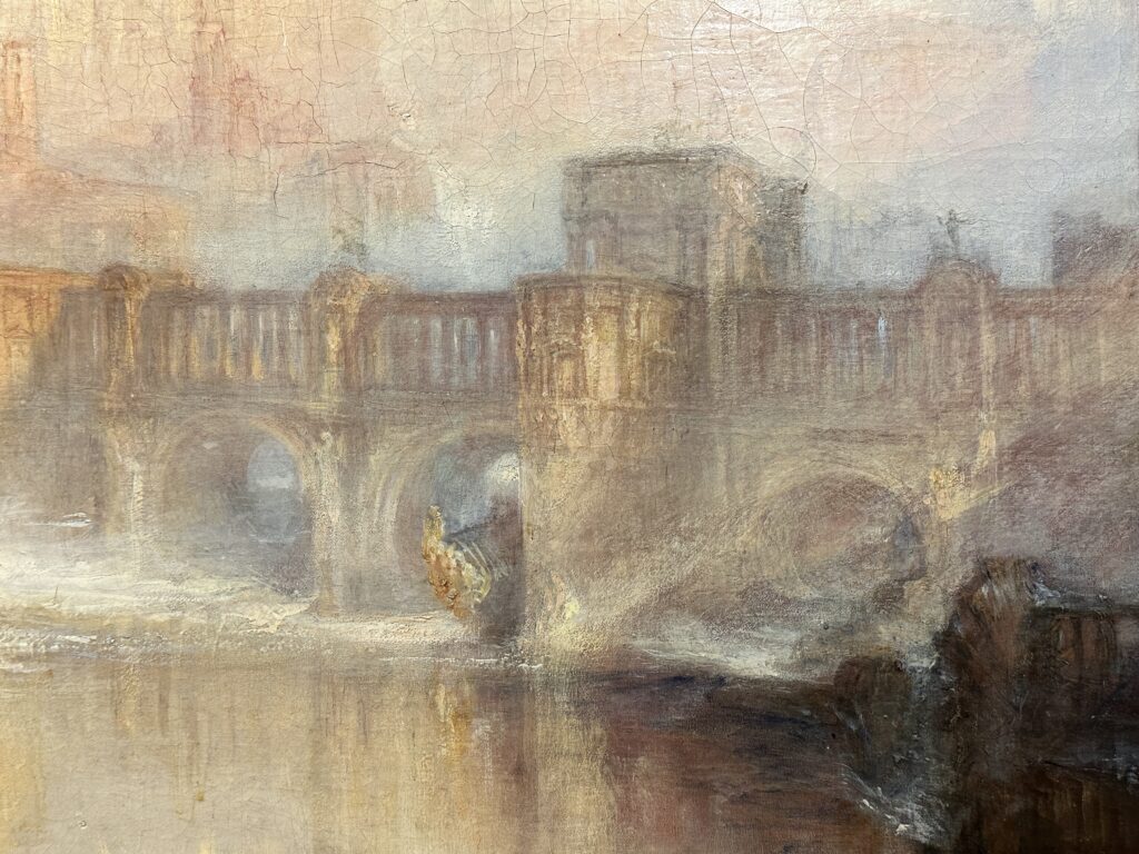 JMW Turner painting Ancent Rome, Agrippina Landing with the Ashes of Germanicus exhibited 1839 Oil paint on canvas - Erike Brown Tour Guide