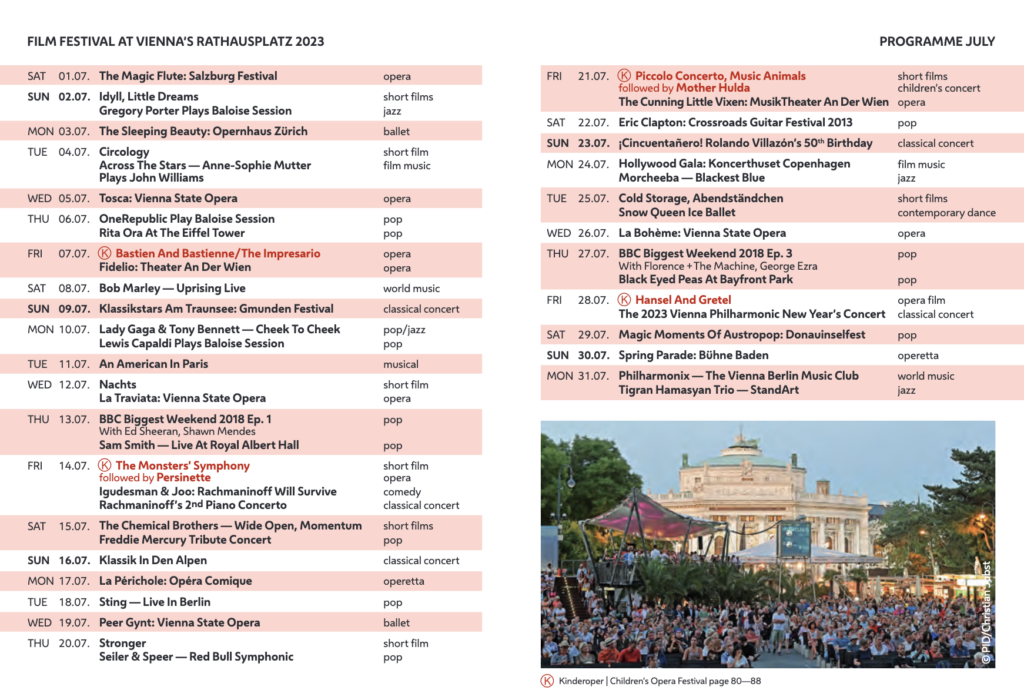 Vienna Film Festival 2023, Event Programme 1 - Erika Brown Tour Guide