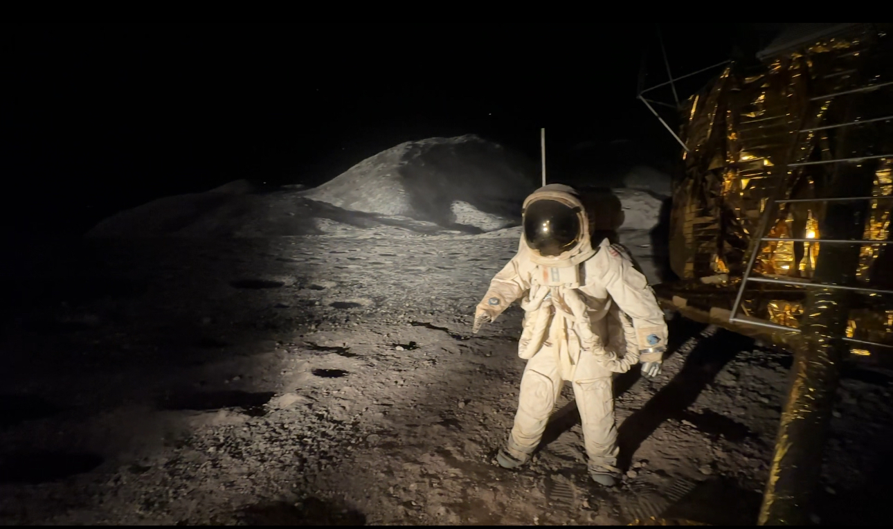 Moon Landing display at the Museum for Nature and Technology, Salzburg - Erika Brown Tour Guide